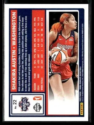 2025 Donruss WNBA Shakira Austin #22 Washington Mystics