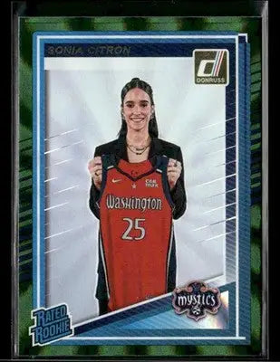 2025 Donruss WNBA Sonia Citron #87 Green Laser RC Washington Mystics - Basketball Card Single