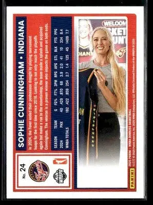 2025 Donruss WNBA Sophie Cunningham #24 Indiana Fever - Basketball Card Single