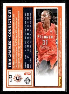 2025 Donruss WNBA Tina Charles #52 Connecticut Sun - Basketball Card Single