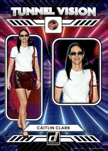 2025 Donruss WNBA Tunnel Vision #1 Caitlin Clark NM Near Mint ID:83132 - Basketball Card Single