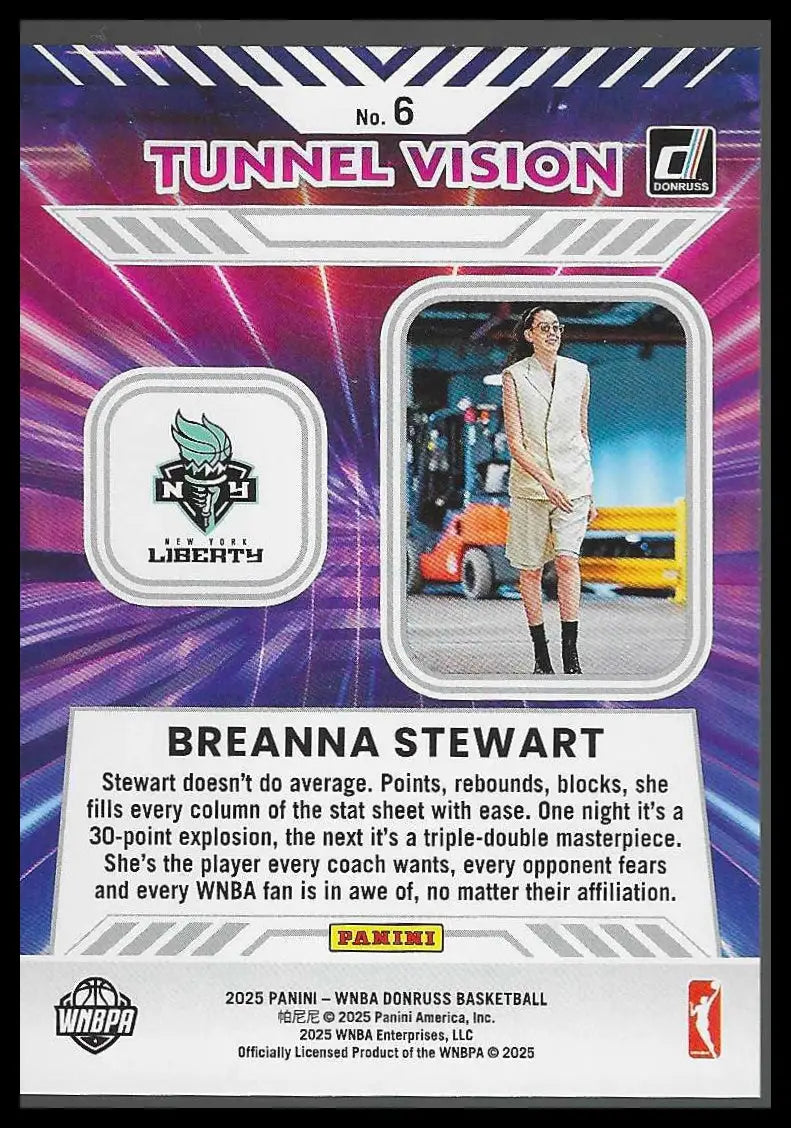 2025 Donruss WNBA Tunnel Vision #15 Veronica Burton - Basketball Card Single