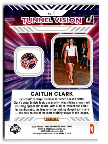 2025 Donruss WNBA Tunnel Vision Press Proof #1 Caitlin Clark NM Near Mi ID:83131 - Basketball Card Single