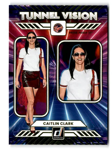 2025 Donruss WNBA Tunnel Vision Press Proof #1 Caitlin Clark NM Near Mi ID:83131 - Basketball Card Single