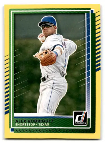 2025 Donruss Yellow Flood #87 Alex Rodriguez NM-MT Rangers ID:79126 - Baseball Card Single