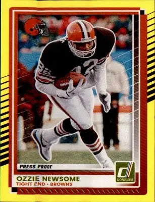 2025 Donruss Yellow Press Proof #64 Ozzie Newsome - Football Card Single