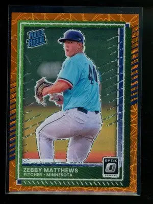 2025 Donruss Zebby Matthews #81 Orange Rated Rookie Baseball - Baseball Card Single