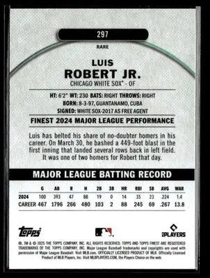 2025 Finest #297 Luis Robert Jr. Magenta #/200 - Baseball Card Single
