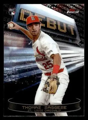 2025 Finest #D-21 Thomas Saggese Debut - Baseball Card Single