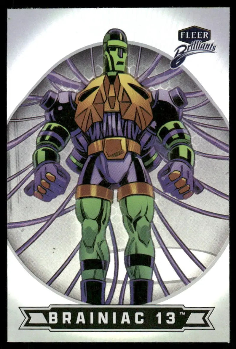 2025 Fleer Brilliants Superman Brainiac 13 #21 - DC Card Single