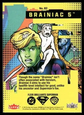 2025 Fleer Brilliants Superman Brainiac 5 #82