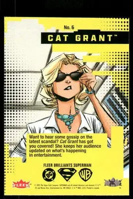 2025 Fleer Brilliants Superman Cat Grant #6 - DC Card Single