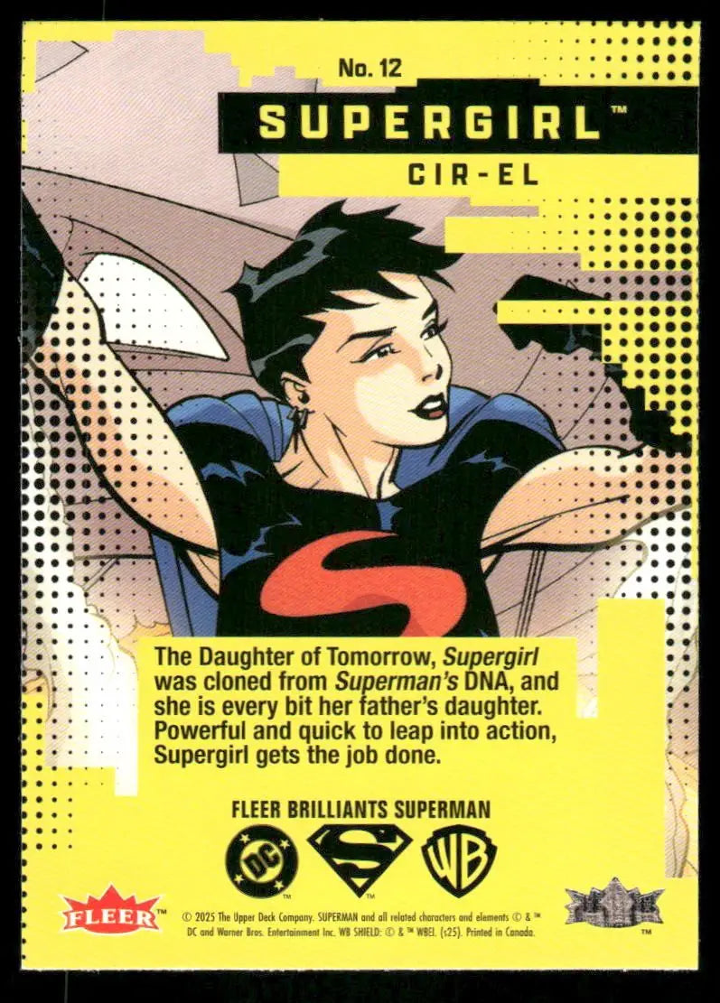 2025 Fleer Brilliants Superman Cir-El Supergirl #12 - Non-Sports Card Single