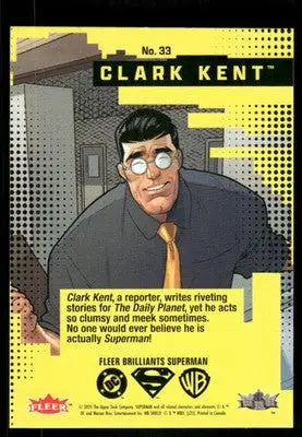 2025 Fleer Brilliants Superman Clark Kent Superman #33 - DC Card Single