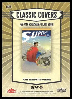 2025 Fleer Brilliants Superman Classic Covers #CC-15 - DC Card Single