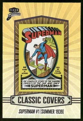2025 Fleer Brilliants Superman Classic Covers Superman Insert #CC-2 - DC Card Single