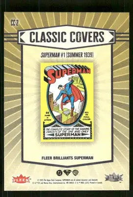 2025 Fleer Brilliants Superman Classic Covers Superman Insert #CC-2 - DC Card Single