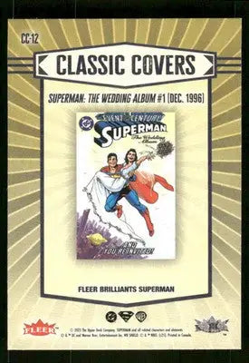 2025 Fleer Brilliants Superman Classic Covers Lois Lane Superman #CC-12 - DC Card Single