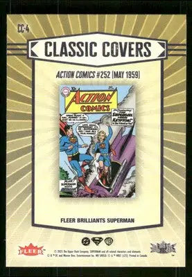 2025 Fleer Brilliants Superman Classic Covers Supergirl Superman Insert #CC-4 - DC Card Single