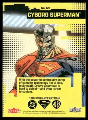 2025 Fleer Brilliants Superman Cyborg Superman #69 - DC Card Single