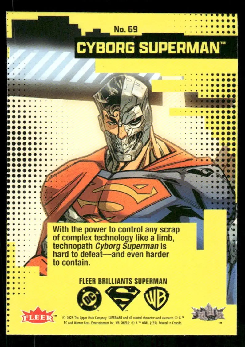 2025 Fleer Brilliants Superman Cyborg Superman #69 - DC Card Single