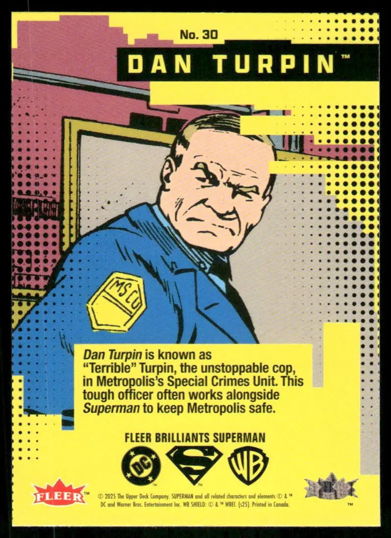 2025 Fleer Brilliants Superman Dan Turpin #30 - DC Card Single