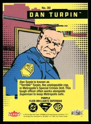 2025 Fleer Brilliants Superman Dan Turpin Purple #30 - DC Card Single