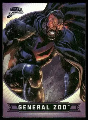 2025 Fleer Brilliants Superman General Zod Purple #72 - DC Card Single