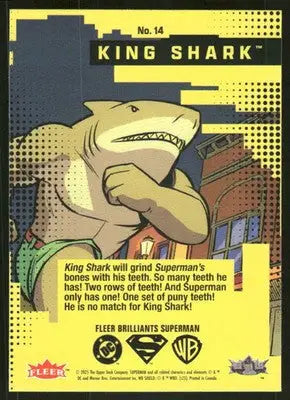 2025 Fleer Brilliants Superman King Shark #14 - DC Card Single