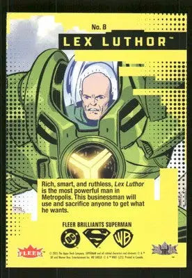 2025 Fleer Brilliants Superman Lex Luthor #8 - DC Card Single