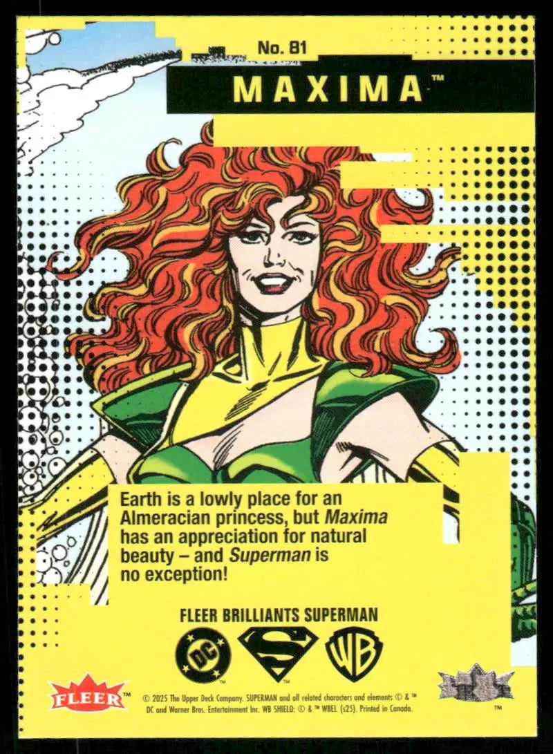 2025 Fleer Brilliants Superman Maxima #81 - DC Card Single