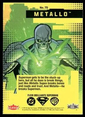 2025 Fleer Brilliants Superman Metallo #75 - DC Card Single