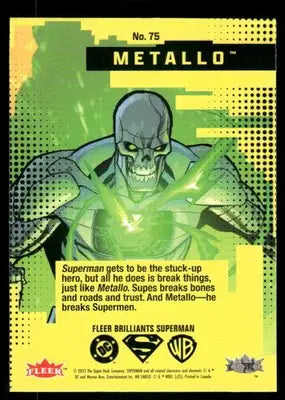 2025 Fleer Brilliants Superman Metallo #75 - Non-Sports Card Single