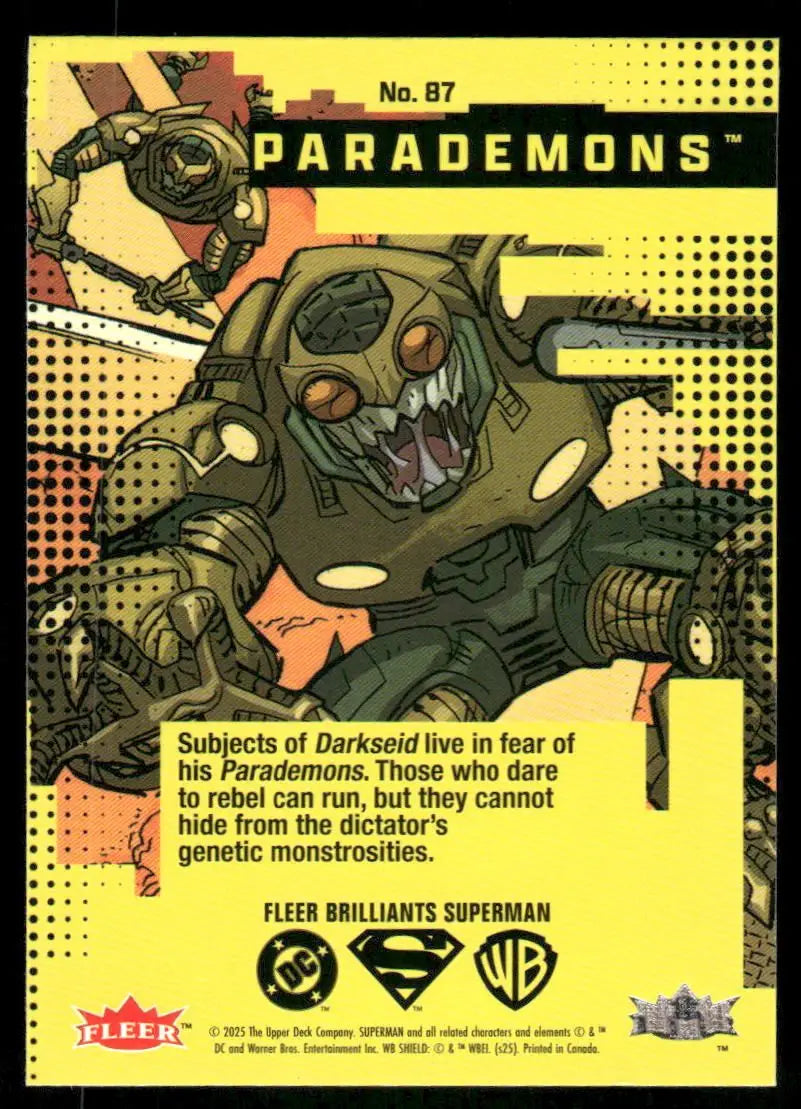 2025 Fleer Brilliants Superman Parademons #87 - DC Card Single