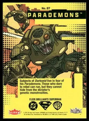2025 Fleer Brilliants Superman Parademons #B7 - Other