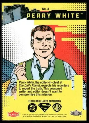 2025 Fleer Brilliants Superman Perry White #4 - DC Card Single