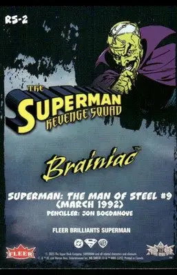 2025 Fleer Brilliants Superman Revenge Squad Brainiac #RS-2 - DC Card Single