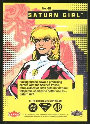 2025 Fleer Brilliants Superman Saturn Girl #48 - DC Card Single