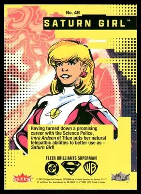 2025 Fleer Brilliants Superman Saturn Girl #48 - DC Card Single