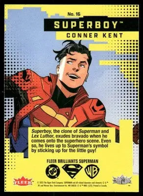 2025 Fleer Brilliants Superman Superboy #16 - DC Card Single