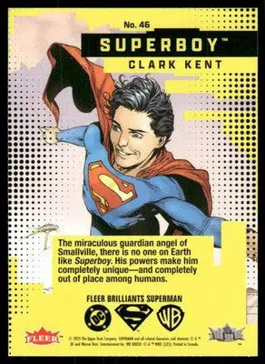 2025 Fleer Brilliants Superman Superboy Clark Kent #46 - DC Card Single