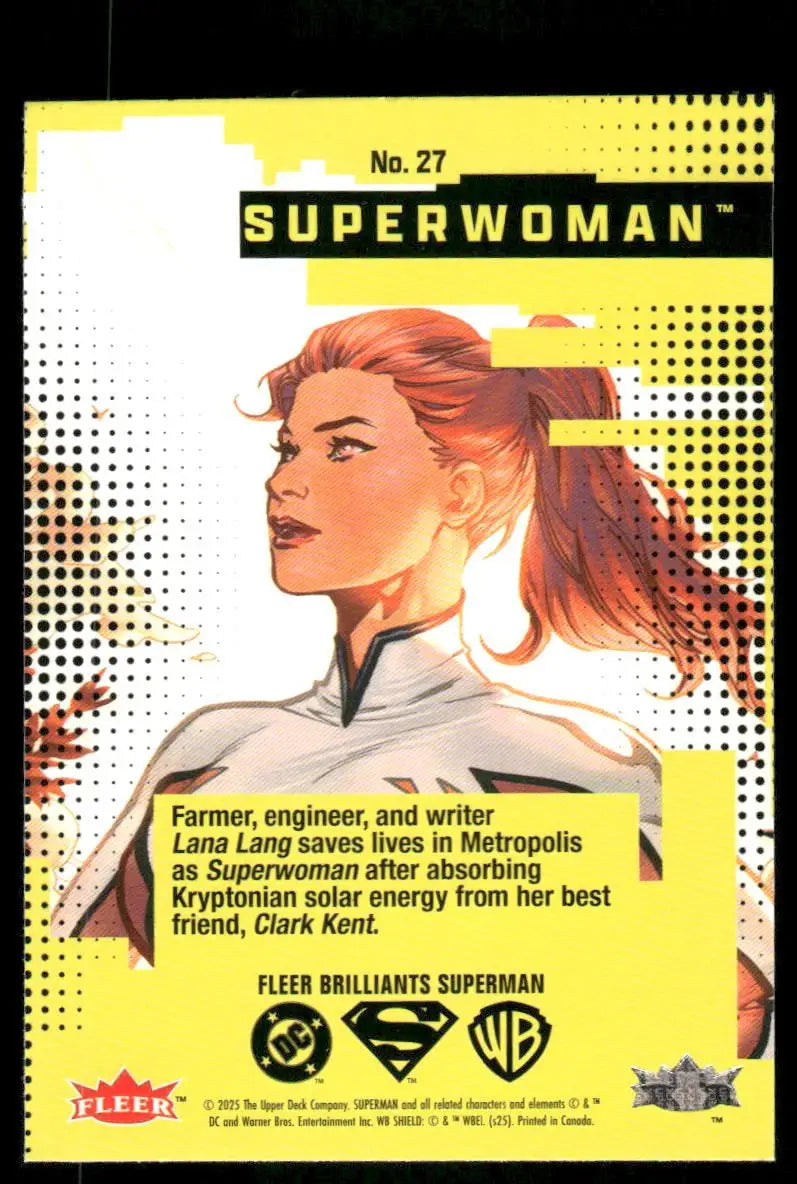 2025 Fleer Brilliants Superman Superwoman Lana Lang #27 - DC Card Single