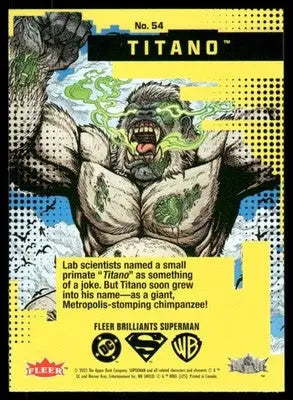 2025 Fleer Brilliants Superman Titano #54 - DC Card Single