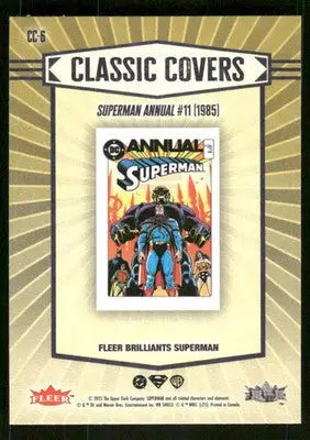2025 Fleer Superman Classic Covers Robin Batman Mongul Wonder Woman #CC-6 - DC Card Single