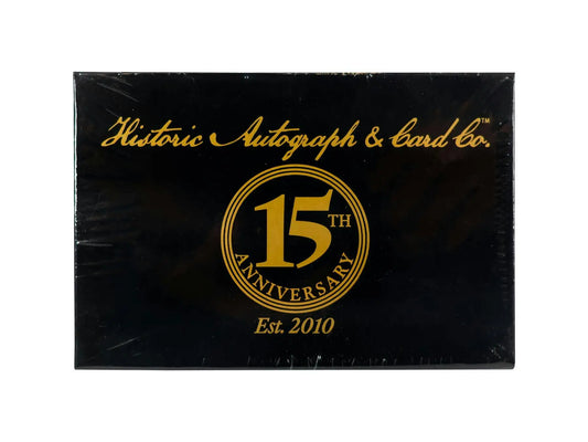 2025 Historic Autographs 15th Anniversary Hobby Box | Columbia Sports Cards - Sports Card Hobby Boxes
