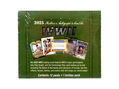 2025 Historic Autographs World War II Hobby Box | Columbia Sports Cards - Sport Card Hobby Boxes