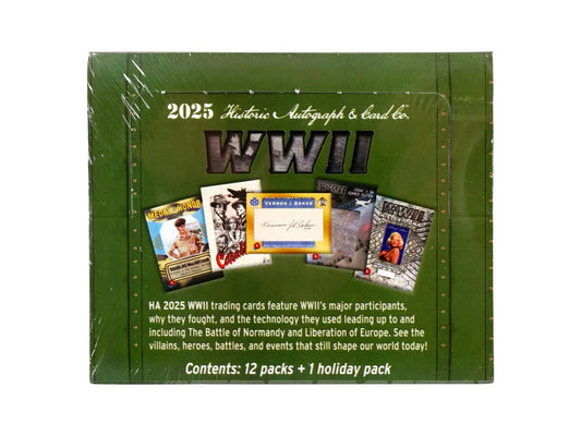 2025 Historic Autographs World War II Hobby Box | Columbia Sports Cards - Sport Card Hobby Boxes