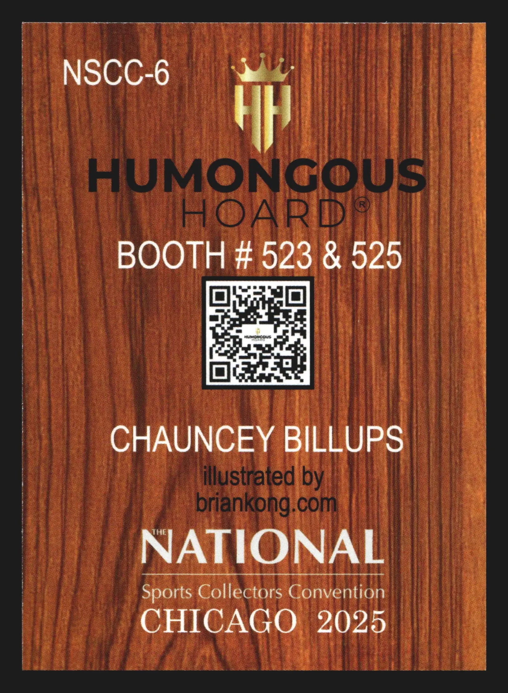 2025 Humongous Hoard Chauncey Billups #NSCC-6 National Promo HOF Pistons