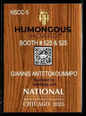 2025 Humongous Hoard #NSCC-5 Giannis Antetokounmpo National Convention - Basketball Card Single