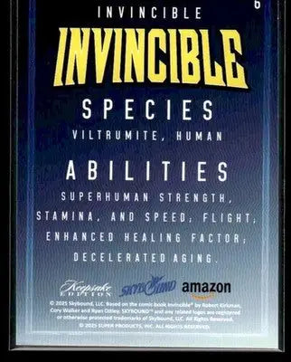 2025 Keepsake Invincible Season 1 Invincible #6 - Other